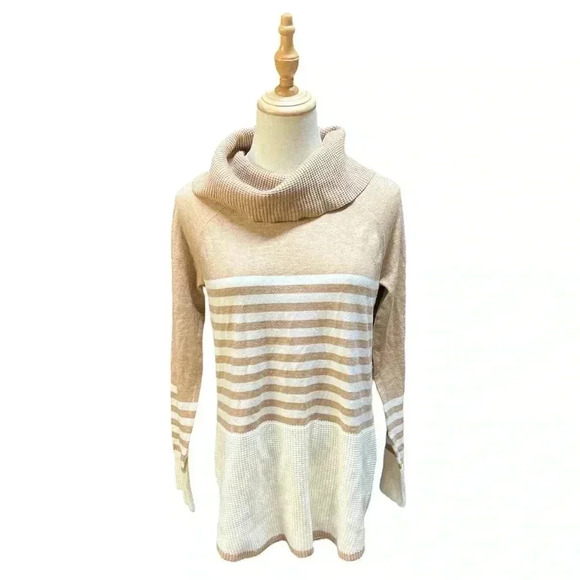 Cyrus Cowl Neck Cream Sweater Size S - Picture 1 of 4